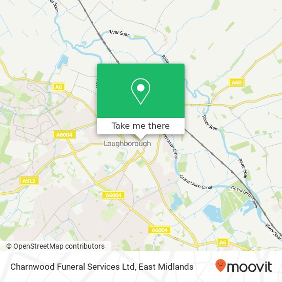 Charnwood Funeral Services Ltd map