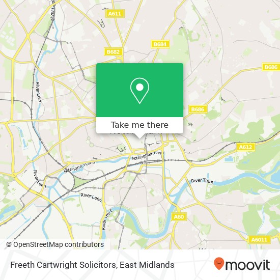 Freeth Cartwright Solicitors map