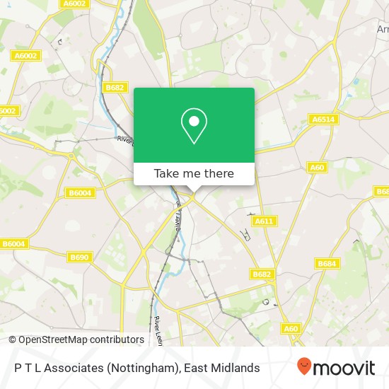 P T L Associates (Nottingham) map