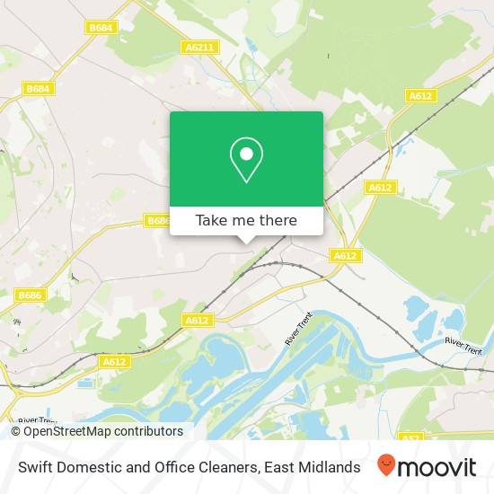 Swift Domestic and Office Cleaners map