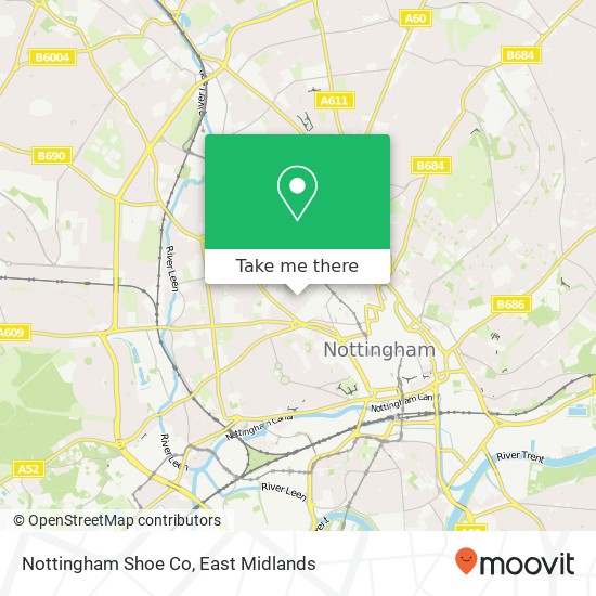Nottingham Shoe Co map