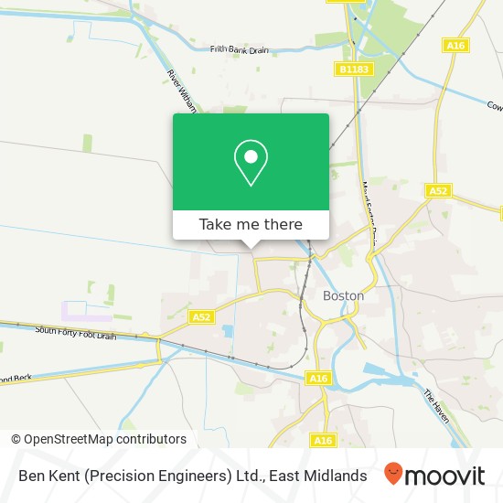 Ben Kent (Precision Engineers) Ltd. map