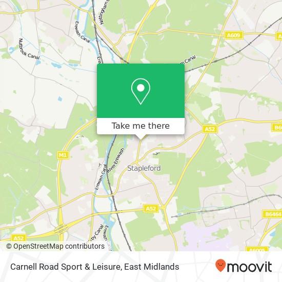 Carnell Road Sport & Leisure map