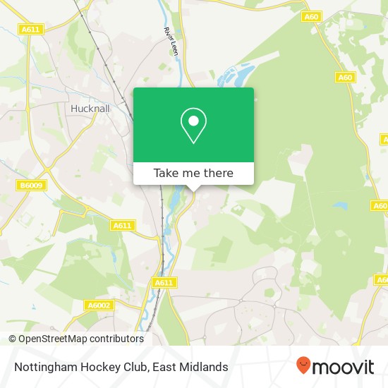 Nottingham Hockey Club map