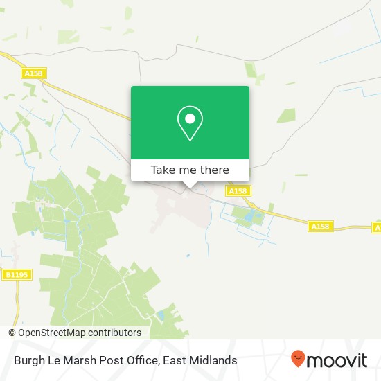 Burgh Le Marsh Post Office map