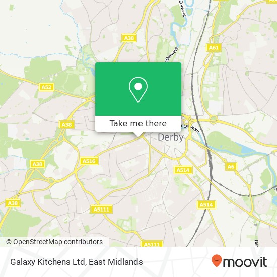 Galaxy Kitchens Ltd map