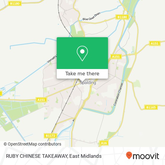 RUBY CHINESE TAKEAWAY map
