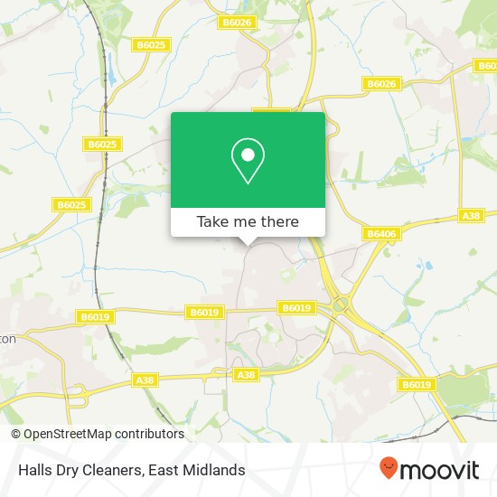 Halls Dry Cleaners map