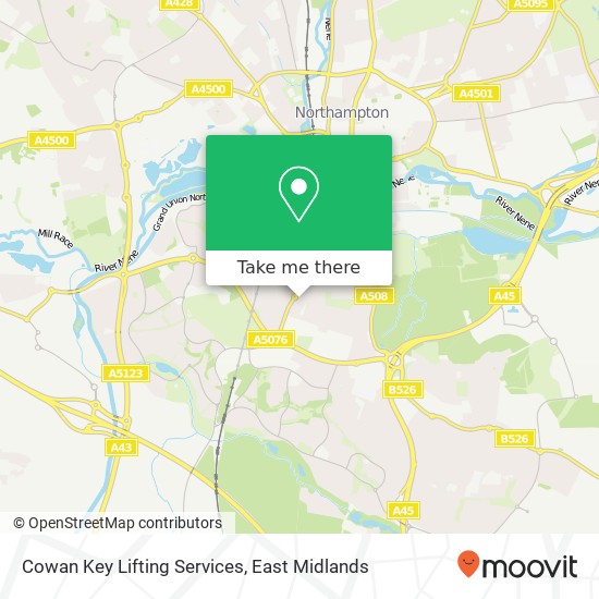 Cowan Key Lifting Services map
