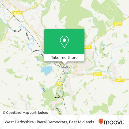 West Derbyshire Liberal Democrats map