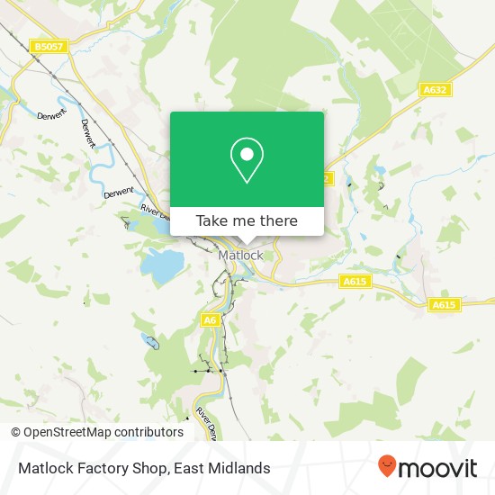 Matlock Factory Shop map