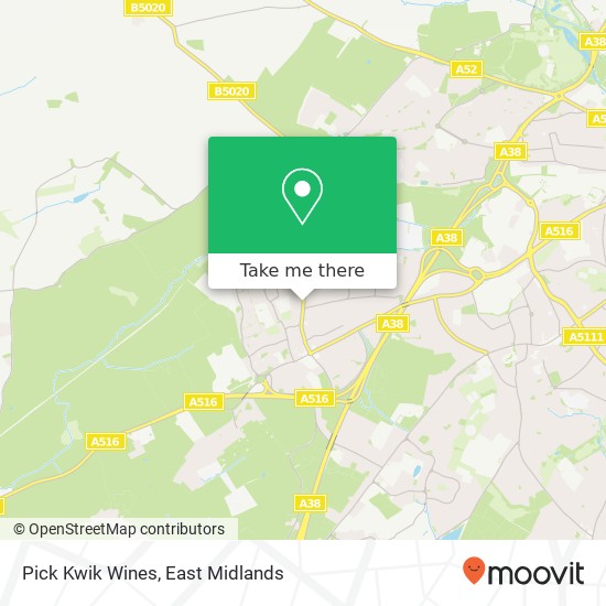 Pick Kwik Wines map