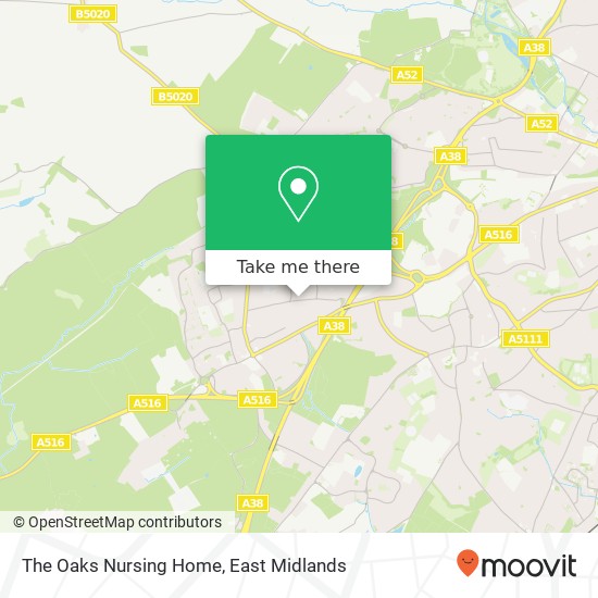 The Oaks Nursing Home map