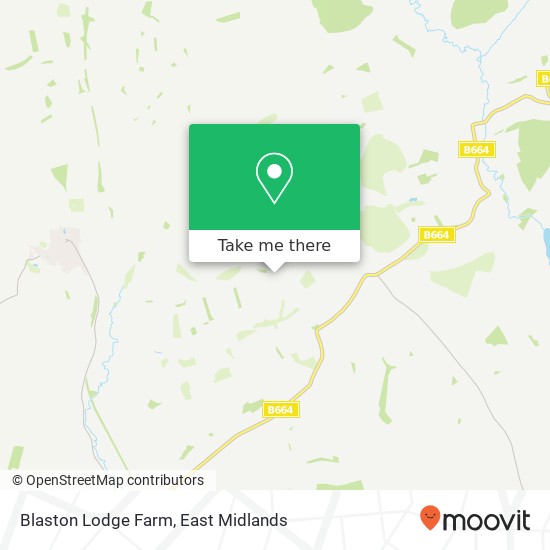Blaston Lodge Farm map