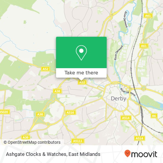 Ashgate Clocks & Watches map