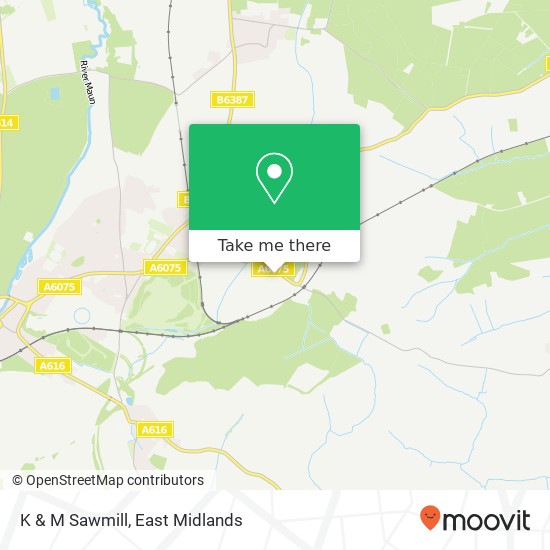 K & M Sawmill map
