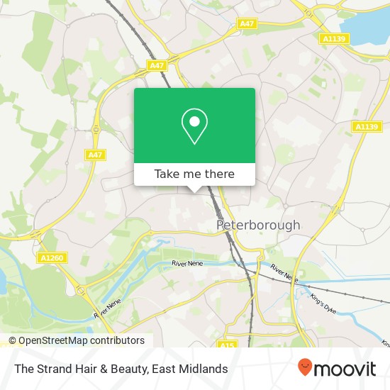 The Strand Hair & Beauty map