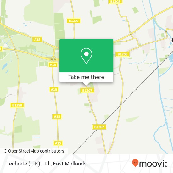 Techrete (U K) Ltd. map