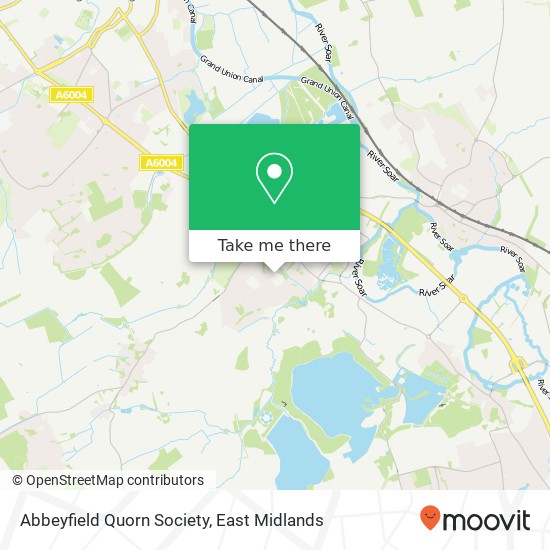Abbeyfield Quorn Society map