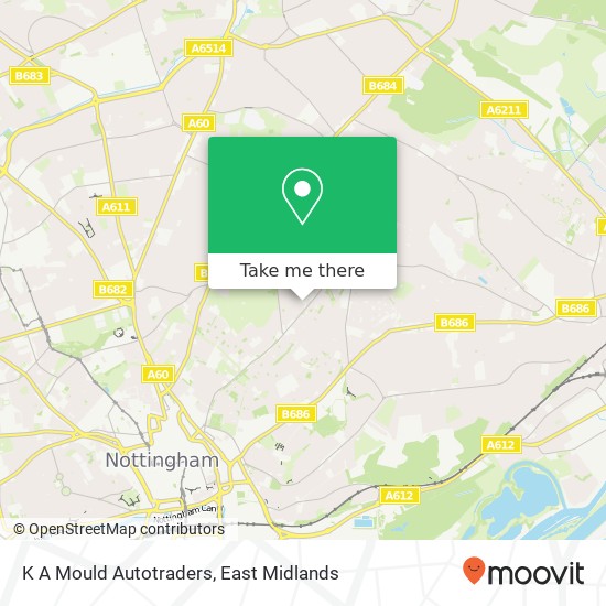 K A Mould Autotraders map