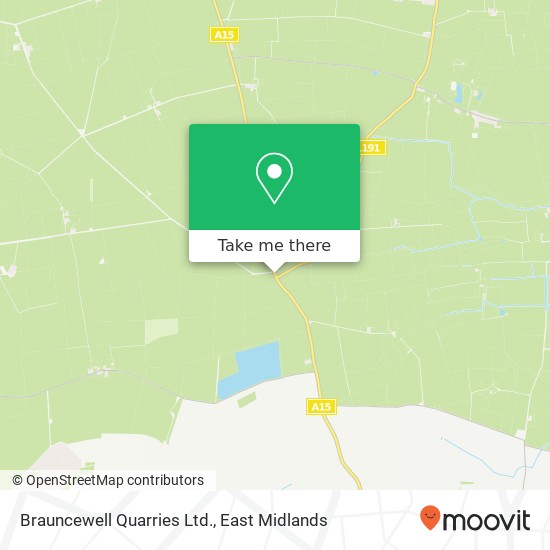 Brauncewell Quarries Ltd. map