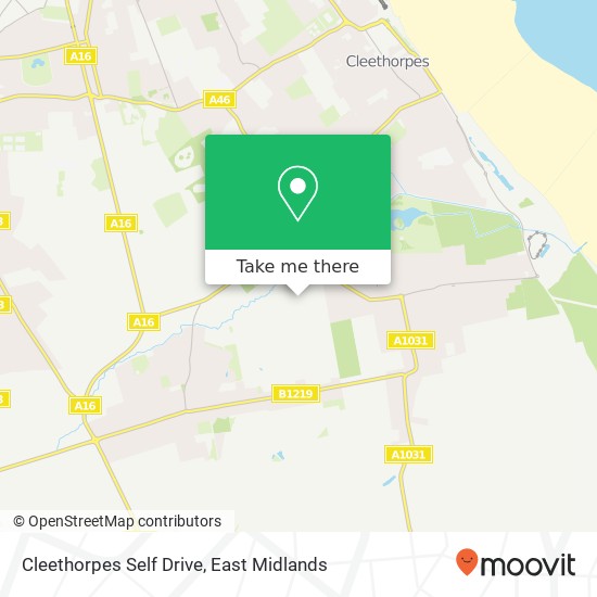 Cleethorpes Self Drive map