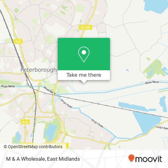 M & A Wholesale map