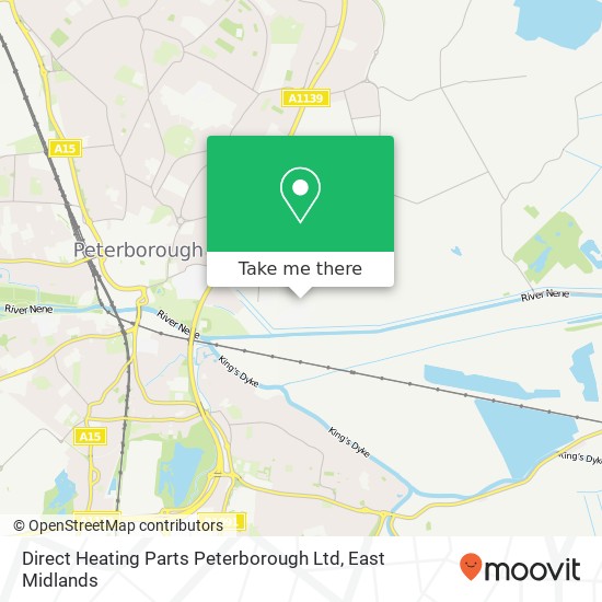 Direct Heating Parts Peterborough Ltd map