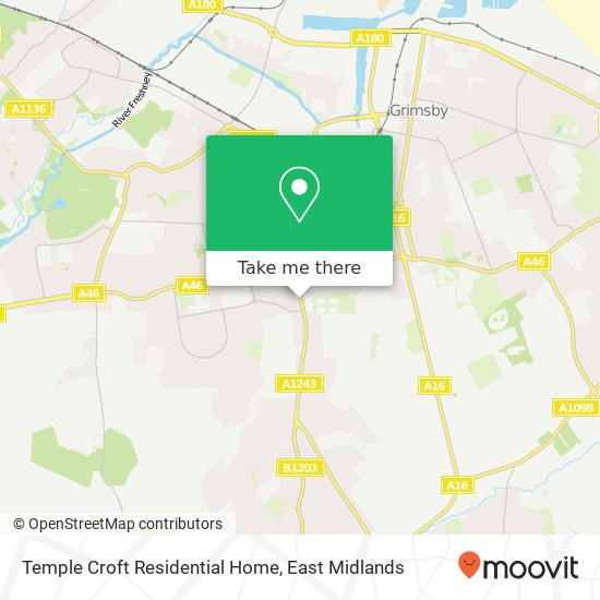 Temple Croft Residential Home map