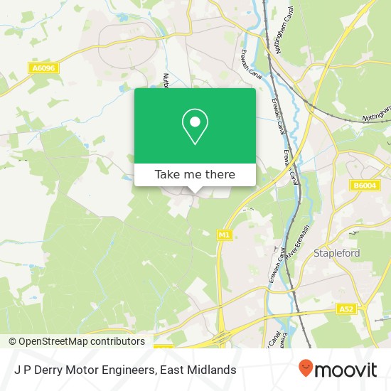 J P Derry Motor Engineers map