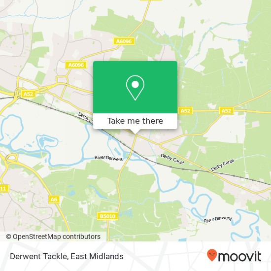 Derwent Tackle map