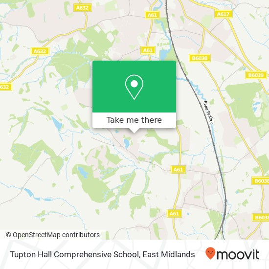 Tupton Hall Comprehensive School map