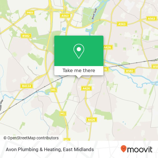 Avon Plumbing & Heating map
