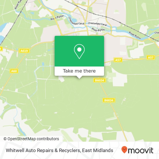 Whitwell Auto Repairs & Recyclers map