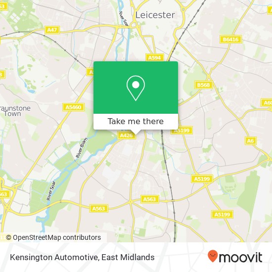 Kensington Automotive map