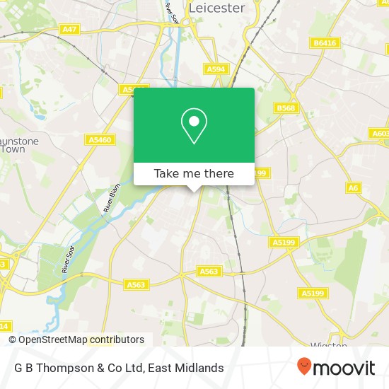 G B Thompson & Co Ltd map