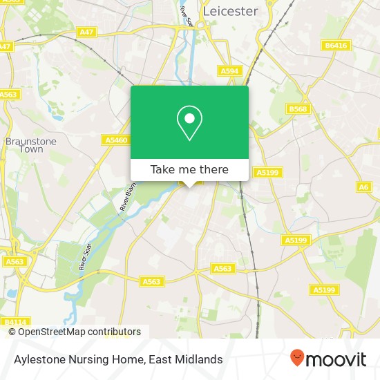 Aylestone Nursing Home map