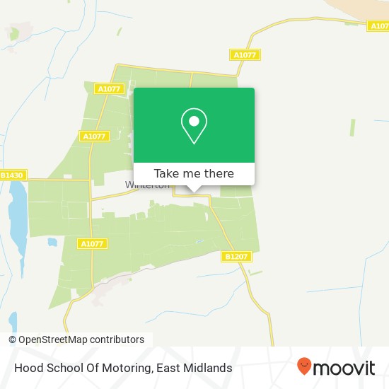 Hood School Of Motoring map