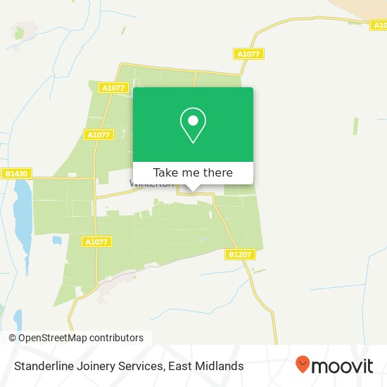 Standerline Joinery Services map