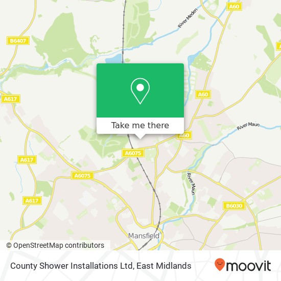 County Shower Installations Ltd map
