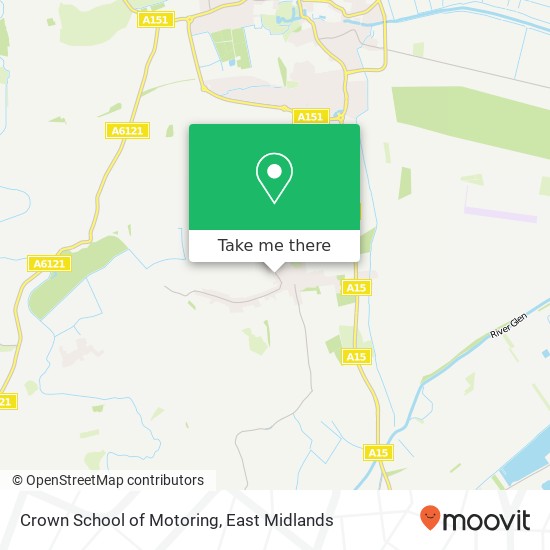 Crown School of Motoring map