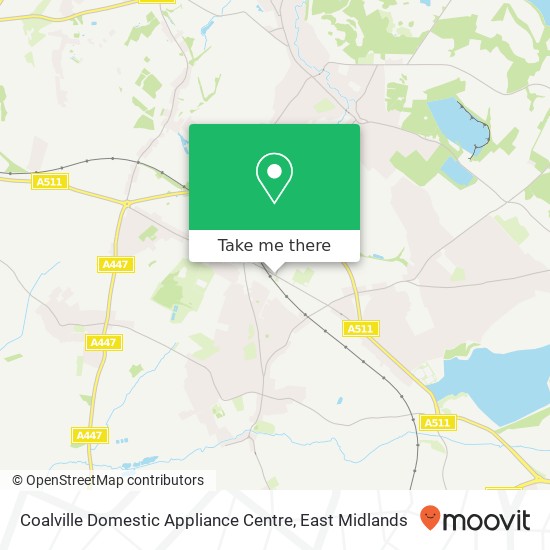 Coalville Domestic Appliance Centre map