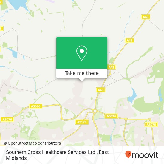 Southern Cross Healthcare Services Ltd. map