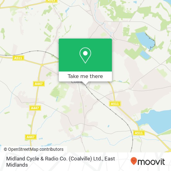 Midland Cycle & Radio Co. (Coalville) Ltd. map