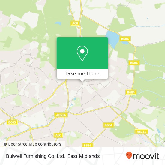 Bulwell Furnishing Co. Ltd. map