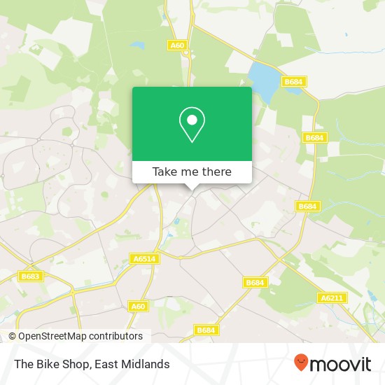 The Bike Shop map