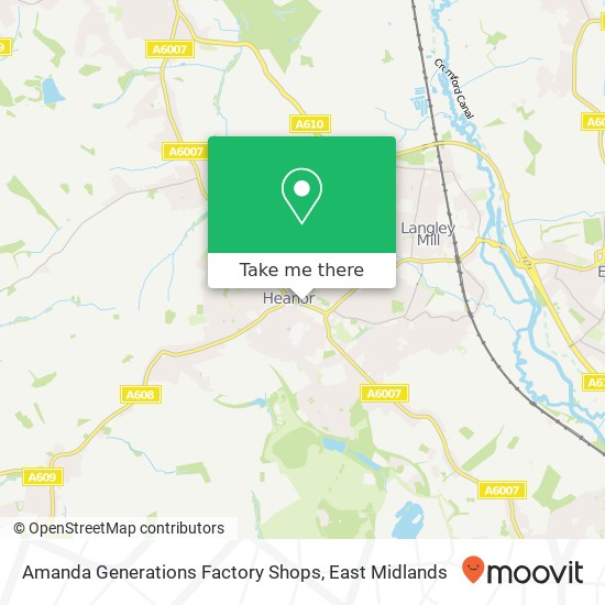 Amanda Generations Factory Shops map