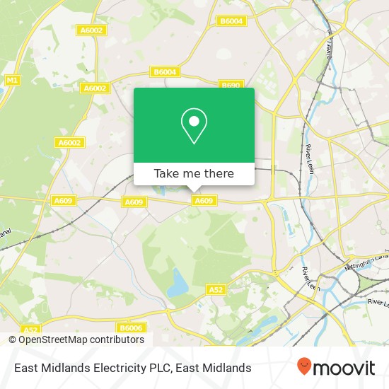 East Midlands Electricity PLC map