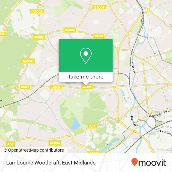 Lambourne Woodcraft map