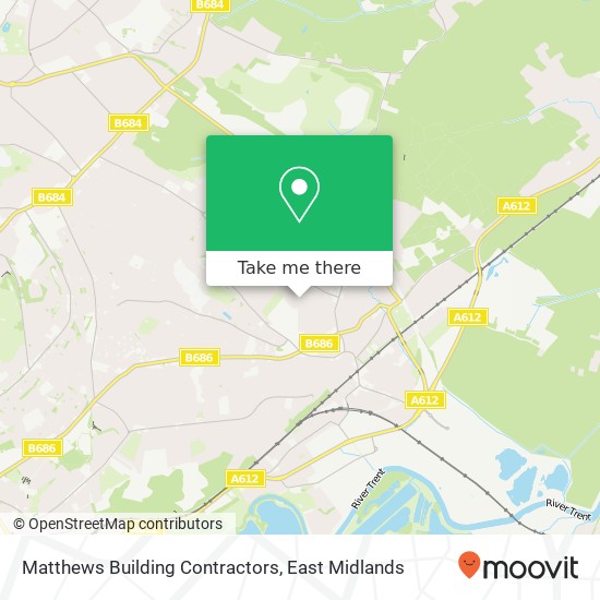 Matthews Building Contractors map